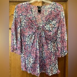 !Lowest Price! Womens paisley boho inspired blouse